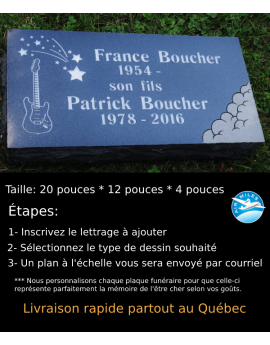 Plaque Funéraire en Granit #037 Plaque Funéraire en Granit #037